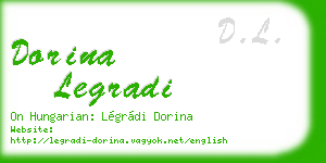 dorina legradi business card