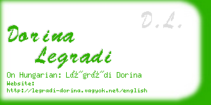 dorina legradi business card